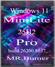 Windows 11 Pro 25H2 Mini Lite (build 26200.8037)...